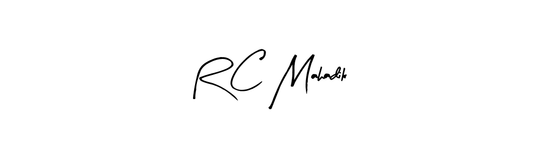 How to Draw R C Mahadik signature style? Arty Signature is a latest design signature styles for name R C Mahadik. R C Mahadik signature style 8 images and pictures png