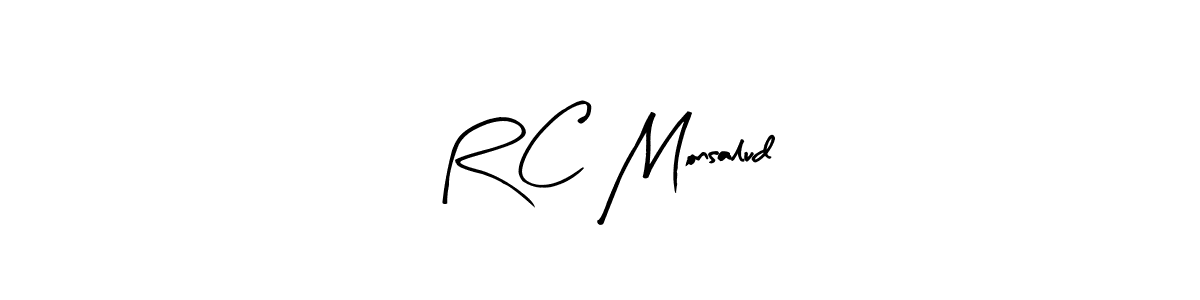 This is the best signature style for the R C Monsalud name. Also you like these signature font (Arty Signature). Mix name signature. R C Monsalud signature style 8 images and pictures png