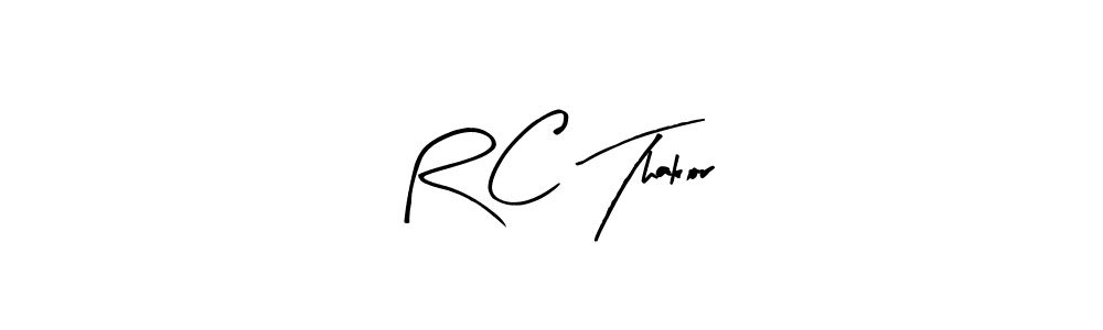 Create a beautiful signature design for name R C Thakor. With this signature (Arty Signature) fonts, you can make a handwritten signature for free. R C Thakor signature style 8 images and pictures png
