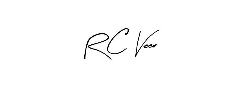 R C Veer stylish signature style. Best Handwritten Sign (Arty Signature) for my name. Handwritten Signature Collection Ideas for my name R C Veer. R C Veer signature style 8 images and pictures png