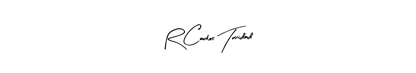 Design your own signature with our free online signature maker. With this signature software, you can create a handwritten (Arty Signature) signature for name R Carlos Trinidad. R Carlos Trinidad signature style 8 images and pictures png