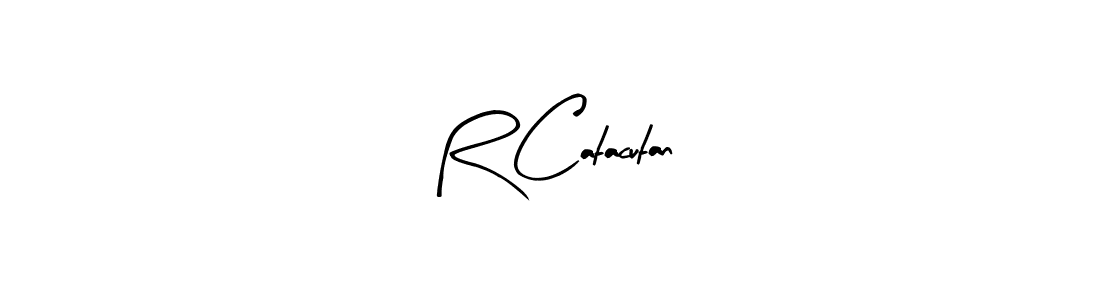 How to Draw R Catacutan signature style? Arty Signature is a latest design signature styles for name R Catacutan. R Catacutan signature style 8 images and pictures png