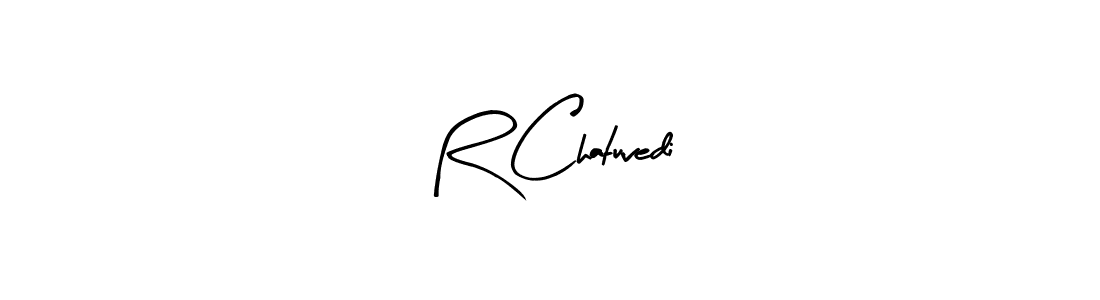 The best way (Arty Signature) to make a short signature is to pick only two or three words in your name. The name R Chatuvedi include a total of six letters. For converting this name. R Chatuvedi signature style 8 images and pictures png