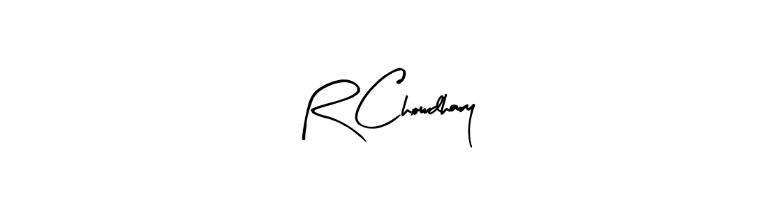 How to make R Chowdhary signature? Arty Signature is a professional autograph style. Create handwritten signature for R Chowdhary name. R Chowdhary signature style 8 images and pictures png