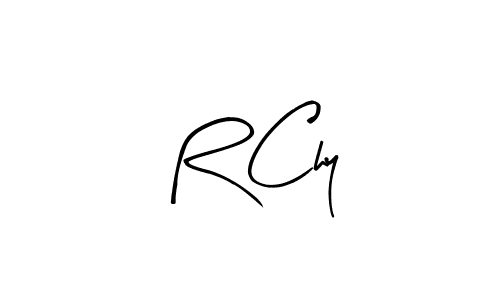 R Chy stylish signature style. Best Handwritten Sign (Arty Signature) for my name. Handwritten Signature Collection Ideas for my name R Chy. R Chy signature style 8 images and pictures png