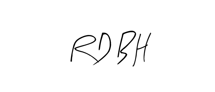 Make a beautiful signature design for name R D B H. With this signature (Arty Signature) style, you can create a handwritten signature for free. R D B H signature style 8 images and pictures png