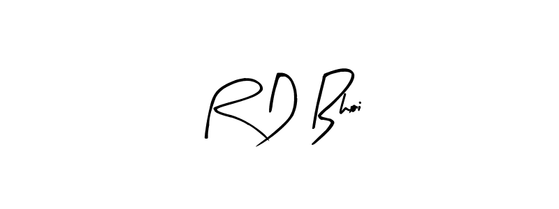 Design your own signature with our free online signature maker. With this signature software, you can create a handwritten (Arty Signature) signature for name R D Bhoi. R D Bhoi signature style 8 images and pictures png