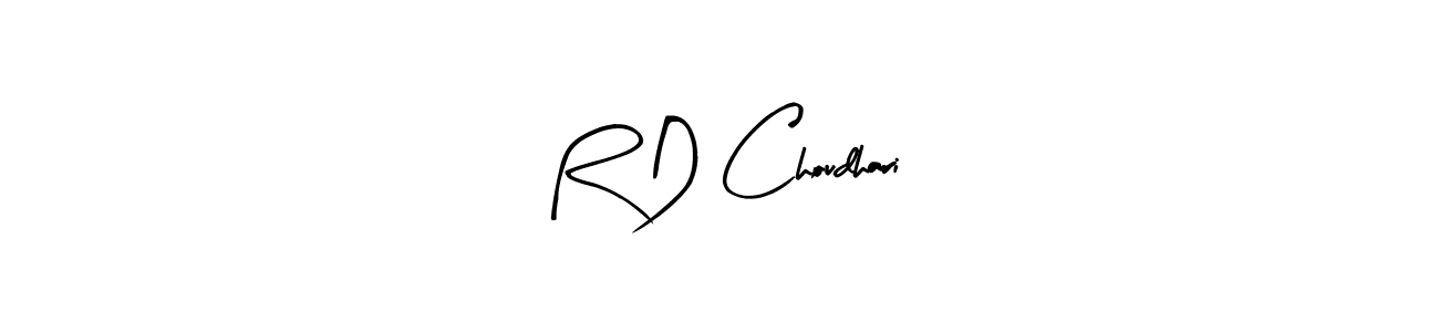 Create a beautiful signature design for name R D Choudhari. With this signature (Arty Signature) fonts, you can make a handwritten signature for free. R D Choudhari signature style 8 images and pictures png