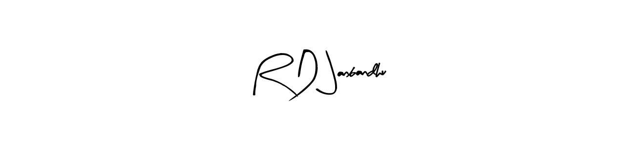 Similarly Arty Signature is the best handwritten signature design. Signature creator online .You can use it as an online autograph creator for name R D Janbandhu. R D Janbandhu signature style 8 images and pictures png