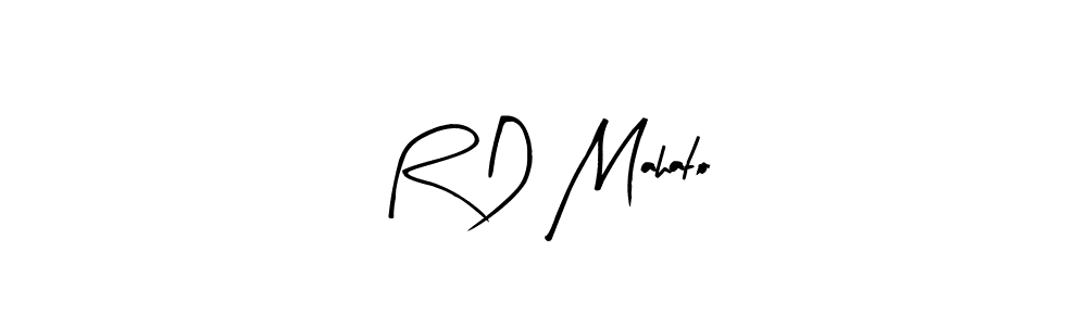 How to make R D Mahato name signature. Use Arty Signature style for creating short signs online. This is the latest handwritten sign. R D Mahato signature style 8 images and pictures png