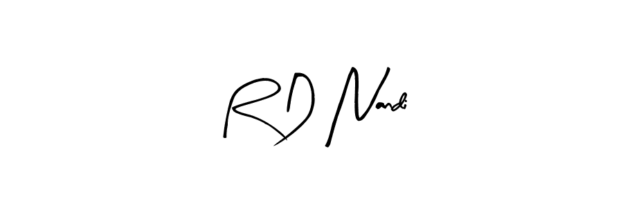 Make a beautiful signature design for name R D Nandi. Use this online signature maker to create a handwritten signature for free. R D Nandi signature style 8 images and pictures png