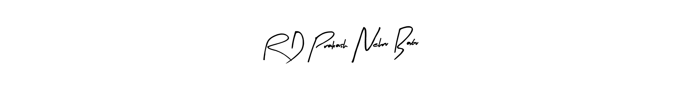 Similarly Arty Signature is the best handwritten signature design. Signature creator online .You can use it as an online autograph creator for name R D Prakash Nehru Babu. R D Prakash Nehru Babu signature style 8 images and pictures png