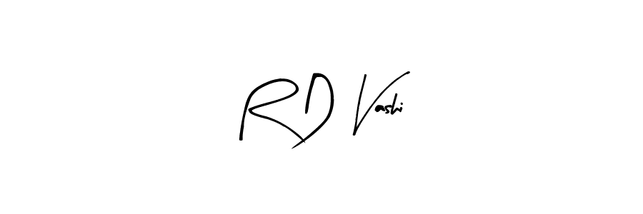 Create a beautiful signature design for name R D Vashi. With this signature (Arty Signature) fonts, you can make a handwritten signature for free. R D Vashi signature style 8 images and pictures png