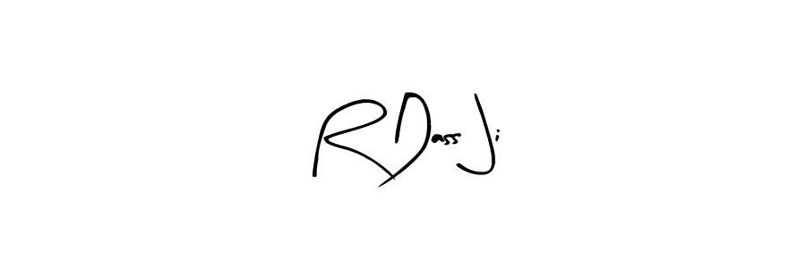 You should practise on your own different ways (Arty Signature) to write your name (R Dass Ji) in signature. don't let someone else do it for you. R Dass Ji signature style 8 images and pictures png