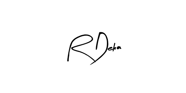 Create a beautiful signature design for name R Deka. With this signature (Arty Signature) fonts, you can make a handwritten signature for free. R Deka signature style 8 images and pictures png