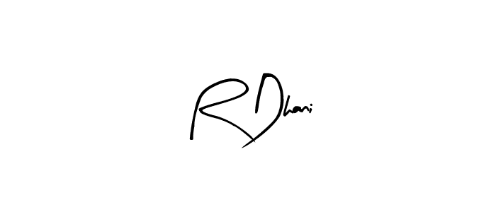 Also we have R Dhani name is the best signature style. Create professional handwritten signature collection using Arty Signature autograph style. R Dhani signature style 8 images and pictures png