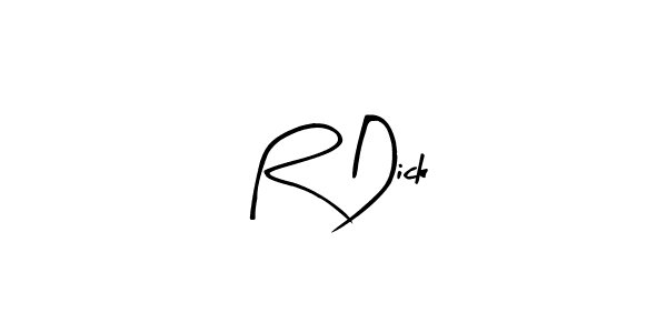 Arty Signature is a professional signature style that is perfect for those who want to add a touch of class to their signature. It is also a great choice for those who want to make their signature more unique. Get R Dick name to fancy signature for free. R Dick signature style 8 images and pictures png