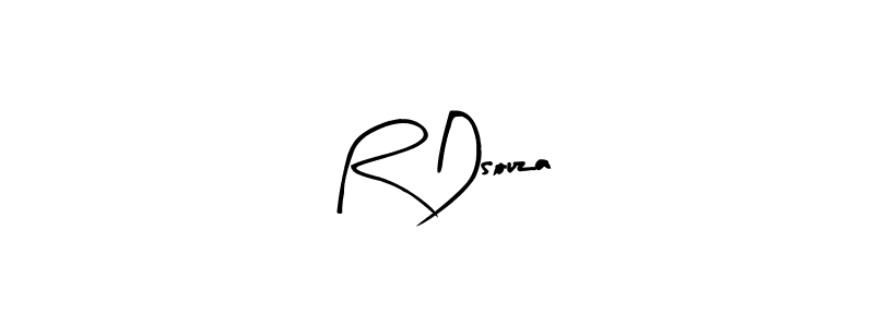 Design your own signature with our free online signature maker. With this signature software, you can create a handwritten (Arty Signature) signature for name R Dsouza. R Dsouza signature style 8 images and pictures png