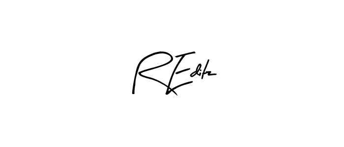 The best way (Arty Signature) to make a short signature is to pick only two or three words in your name. The name R Editz include a total of six letters. For converting this name. R Editz signature style 8 images and pictures png