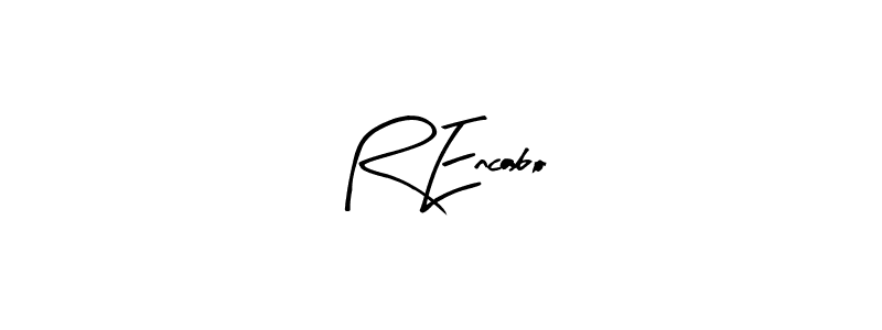 if you are searching for the best signature style for your name R Encabo. so please give up your signature search. here we have designed multiple signature styles  using Arty Signature. R Encabo signature style 8 images and pictures png