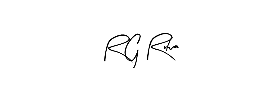 Use a signature maker to create a handwritten signature online. With this signature software, you can design (Arty Signature) your own signature for name R G Rutva. R G Rutva signature style 8 images and pictures png