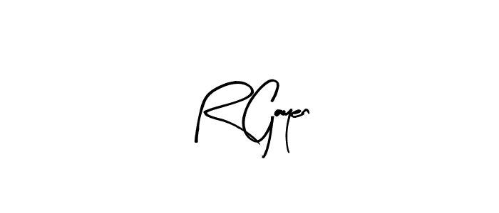 You should practise on your own different ways (Arty Signature) to write your name (R Gayen) in signature. don't let someone else do it for you. R Gayen signature style 8 images and pictures png