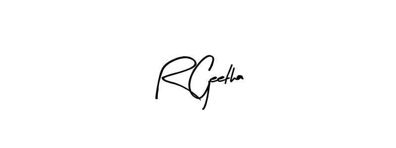 Make a beautiful signature design for name R Geetha. With this signature (Arty Signature) style, you can create a handwritten signature for free. R Geetha signature style 8 images and pictures png