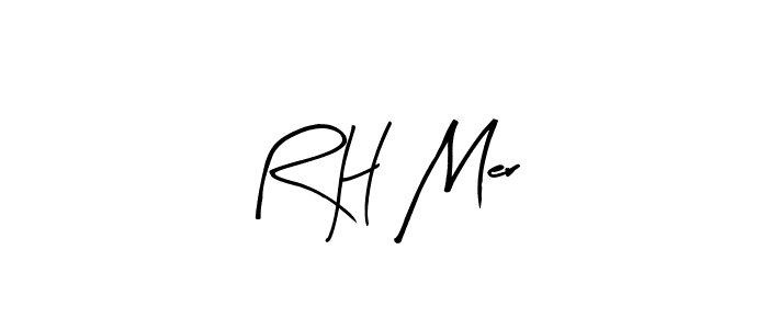 Also we have R H Mer name is the best signature style. Create professional handwritten signature collection using Arty Signature autograph style. R H Mer signature style 8 images and pictures png