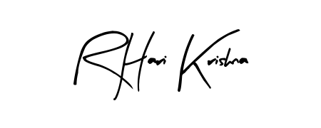 Make a beautiful signature design for name R Hari Krishna. With this signature (Arty Signature) style, you can create a handwritten signature for free. R Hari Krishna signature style 8 images and pictures png