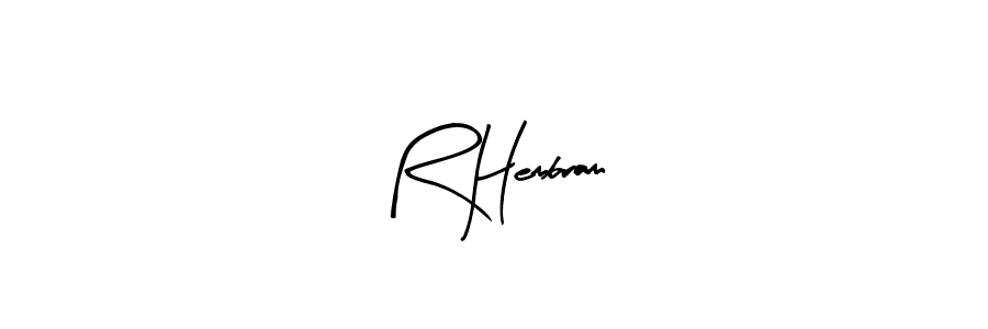 Make a beautiful signature design for name R Hembram. With this signature (Arty Signature) style, you can create a handwritten signature for free. R Hembram signature style 8 images and pictures png