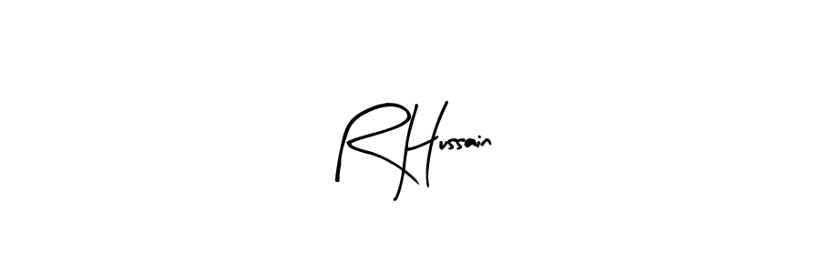 How to make R Hussain signature? Arty Signature is a professional autograph style. Create handwritten signature for R Hussain name. R Hussain signature style 8 images and pictures png