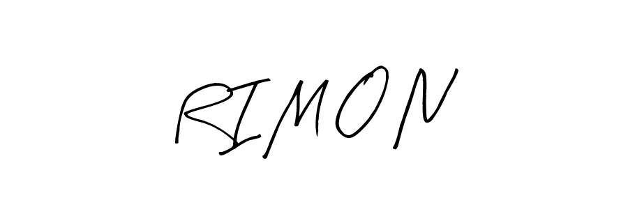 How to make R I M O N name signature. Use Arty Signature style for creating short signs online. This is the latest handwritten sign. R I M O N signature style 8 images and pictures png