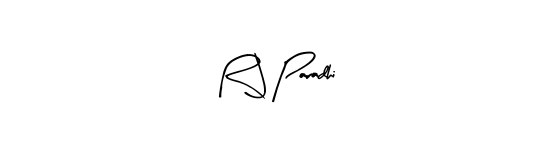 How to make R J Paradhi signature? Arty Signature is a professional autograph style. Create handwritten signature for R J Paradhi name. R J Paradhi signature style 8 images and pictures png