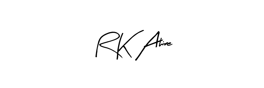 Use a signature maker to create a handwritten signature online. With this signature software, you can design (Arty Signature) your own signature for name R K Ahire. R K Ahire signature style 8 images and pictures png