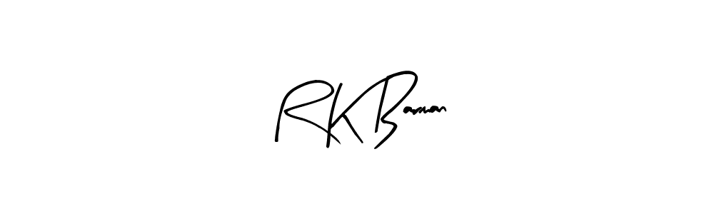 Similarly Arty Signature is the best handwritten signature design. Signature creator online .You can use it as an online autograph creator for name R K Barman. R K Barman signature style 8 images and pictures png
