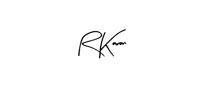 if you are searching for the best signature style for your name R Karan. so please give up your signature search. here we have designed multiple signature styles  using Arty Signature. R Karan signature style 8 images and pictures png