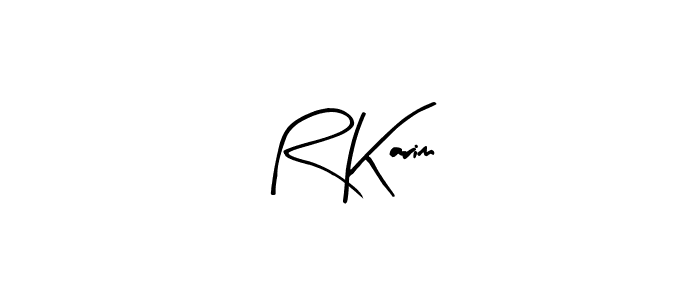 R Karim stylish signature style. Best Handwritten Sign (Arty Signature) for my name. Handwritten Signature Collection Ideas for my name R Karim. R Karim signature style 8 images and pictures png