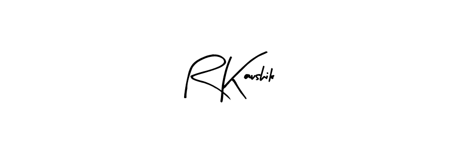 Make a beautiful signature design for name R Kaushik. Use this online signature maker to create a handwritten signature for free. R Kaushik signature style 8 images and pictures png