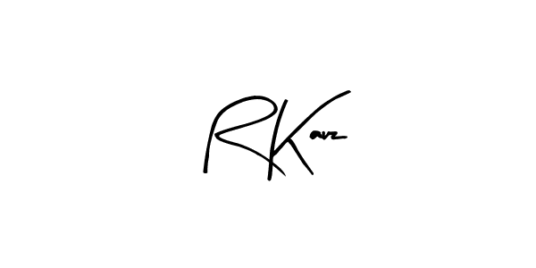 How to make R Kauz name signature. Use Arty Signature style for creating short signs online. This is the latest handwritten sign. R Kauz signature style 8 images and pictures png