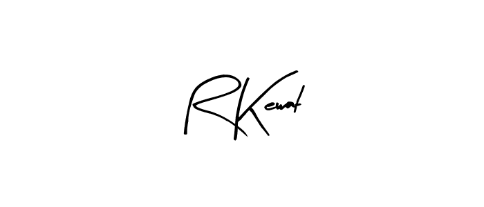 The best way (Arty Signature) to make a short signature is to pick only two or three words in your name. The name R Kewat include a total of six letters. For converting this name. R Kewat signature style 8 images and pictures png