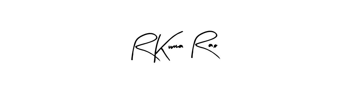 How to make R Kurma Rao name signature. Use Arty Signature style for creating short signs online. This is the latest handwritten sign. R Kurma Rao signature style 8 images and pictures png