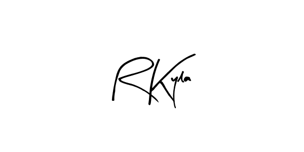 Also we have R Kyla name is the best signature style. Create professional handwritten signature collection using Arty Signature autograph style. R Kyla signature style 8 images and pictures png