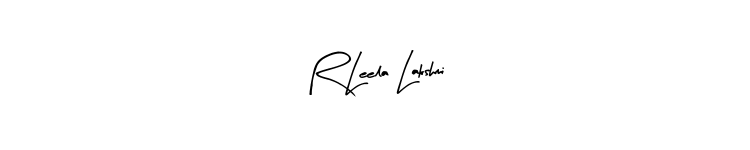 Make a beautiful signature design for name R Leela Lakshmi. With this signature (Arty Signature) style, you can create a handwritten signature for free. R Leela Lakshmi signature style 8 images and pictures png