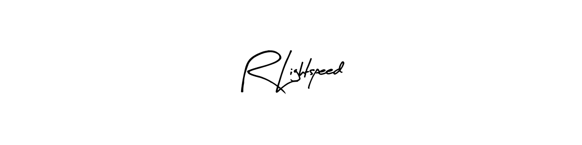 Design your own signature with our free online signature maker. With this signature software, you can create a handwritten (Arty Signature) signature for name R Lightspeed. R Lightspeed signature style 8 images and pictures png