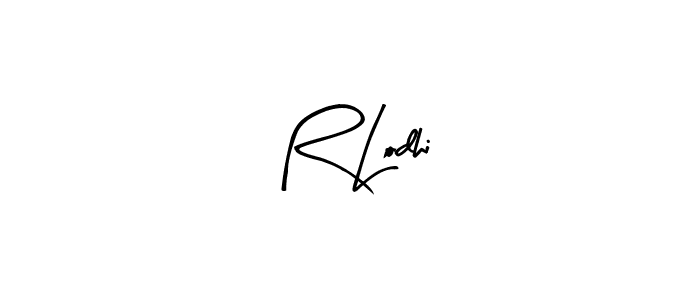 Also we have R Lodhi name is the best signature style. Create professional handwritten signature collection using Arty Signature autograph style. R Lodhi signature style 8 images and pictures png