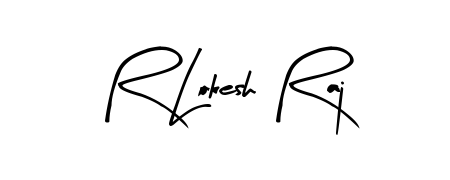 The Arty Signature font gives name R Lokesh Raj a signature that looks effortless yet distinguished. Download high-res PNG instantly. R Lokesh Raj signature style 8 images and pictures png