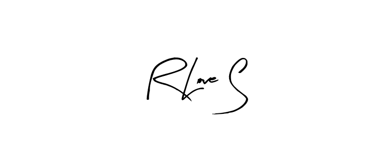 Create a beautiful signature design for name R Love S. With this signature (Arty Signature) fonts, you can make a handwritten signature for free. R Love S signature style 8 images and pictures png