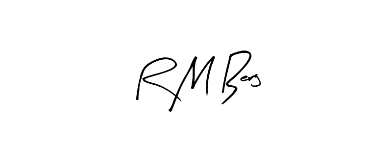 Make a beautiful signature design for name R M Berg. With this signature (Arty Signature) style, you can create a handwritten signature for free. R M Berg signature style 8 images and pictures png