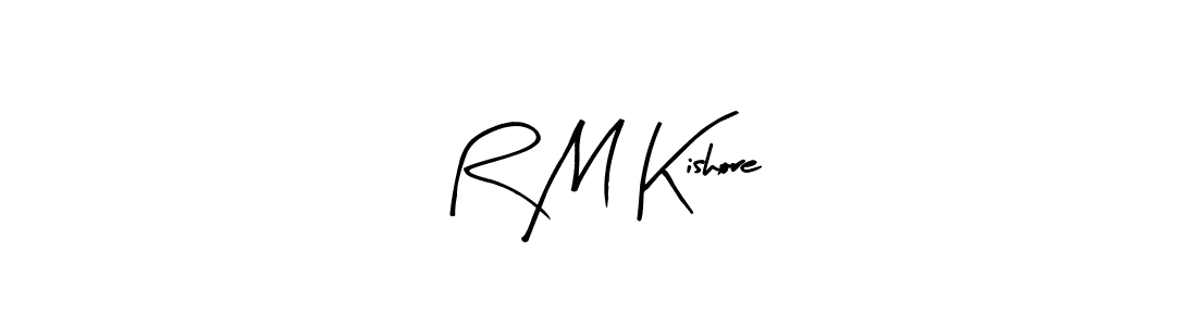 if you are searching for the best signature style for your name R M Kishore. so please give up your signature search. here we have designed multiple signature styles  using Arty Signature. R M Kishore signature style 8 images and pictures png