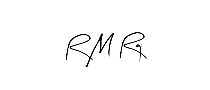 Also we have R M Raj name is the best signature style. Create professional handwritten signature collection using Arty Signature autograph style. R M Raj signature style 8 images and pictures png